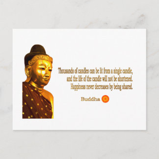 Buddha ~ Tausende von Kerzen können liegen ... Postkarte