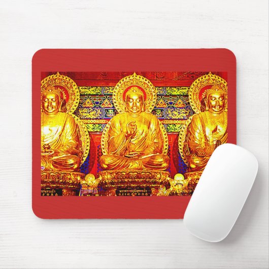BUDDHA-TECHNOLOGIE-AUFLAGE-COMPUTER MOUSEPAD (Mit Mouse)