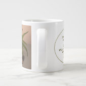 Buddha Template Zitat Stillleben Fotografie Jumbo-Tasse (Rückseite)