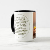 Buddha Template Zitat Stillleben Fotografie Tasse (Vorderseite Links)