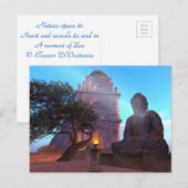 Buddha Temple Zen Haiku Postcard Postkarte (Vorne/Hinten)