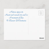 Buddha Temple Zen Haiku Postcard Postkarte (Rückseite)