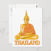 Buddha Thailand Postkarte (Vorne/Hinten)