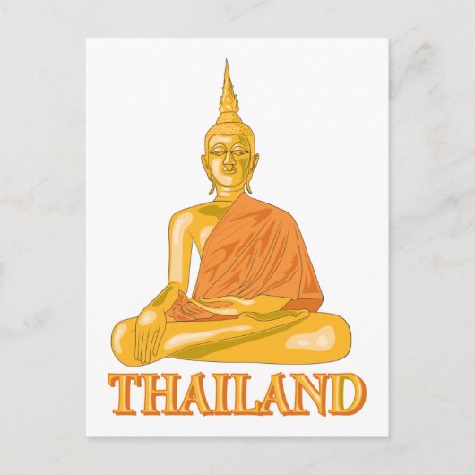 Buddha Thailand Postkarte (Vorderseite)