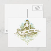 Buddha Thailand Postkarte (Vorne/Hinten)