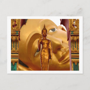 Buddha Thailand Ruhe Ruhe Gelassenheit Postkarte