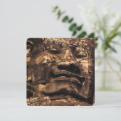 Buddha Totem Angkor Wat Square Card (Stehend Vorderseite)