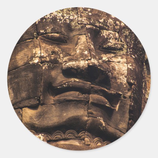 Buddha Totem at Angkor Wat - Sticker circle (Vorderseite)