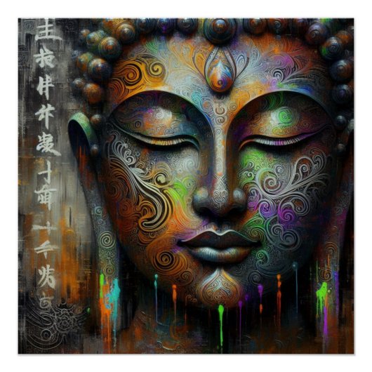 BUDDHA TRANSCENDENTAL ART #2 POSTER (Vorderseite)