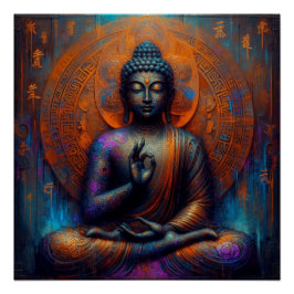 BUDDHA TRANSCENDENTAL ART #9 POSTER