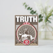 Buddha TRUTH Postkarte (Stehend Vorderseite)