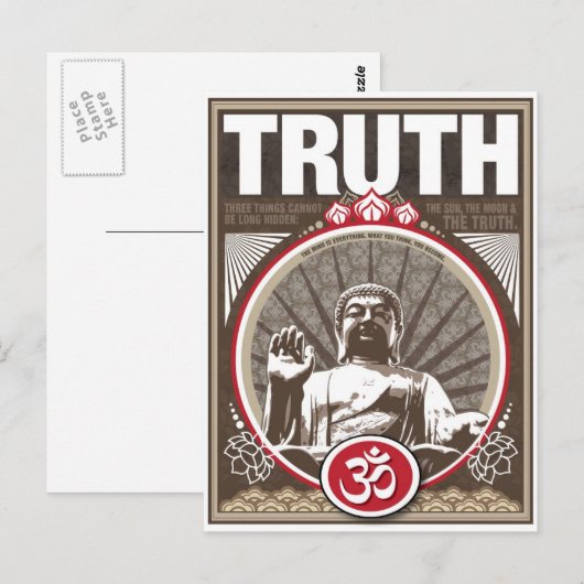Buddha TRUTH Postkarte (Vorne/Hinten)