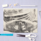 Buddha übergibt Dhyana Mudra Seidenpapier (Handwerk)