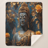 Buddha Ultra Soft Sherpa Blanket Sherpadecke (Vorderseite)