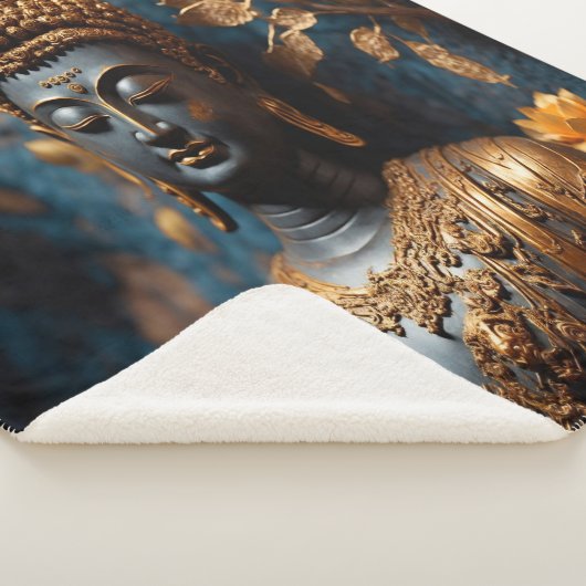 Buddha Ultra Soft Sherpa Blanket Sherpadecke (3/4)