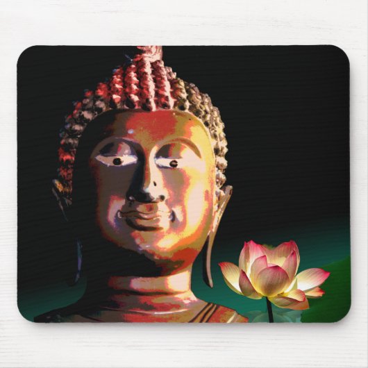 Buddha und Bloomed Lotus mousepad (Vorne)