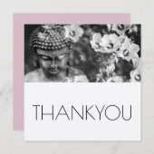 BUDDHA UND BLUME DANKIE FLACHKARTE DANKESKARTE (Vorne/Hinten)