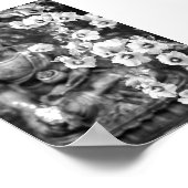 BUDDHA UND BLUME FOTOGRAFISCHER POSTER (Ecke)