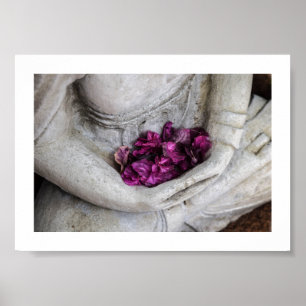 BUDDHA UND BLUME STATUE POSTER