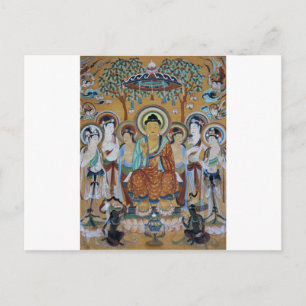 Buddha und Bodhisattvas Dunhuang Mogao Höhlen Kuns Postkarte