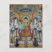 Buddha und Bodhisattvas Dunhuang Mogao Höhlen Kuns Postkarte (Vorderseite)