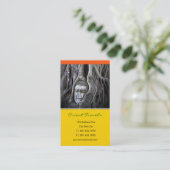 Buddha und der Baumbuddhismus Thailand Fotografie Visitenkarte (Stehend Vorderseite)