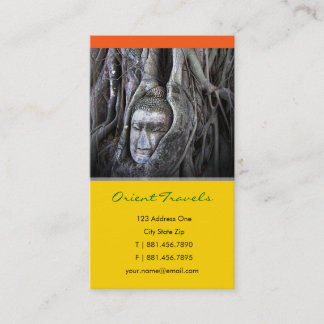 Buddha und der Baumbuddhismus Thailand Fotografie Visitenkarte