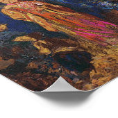 Buddha und die Blume - Plakatdruck von Redon Poster (Ecke)