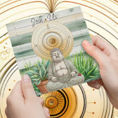 Buddha und Ladybug mit gepolsterten Pflanze Einladung