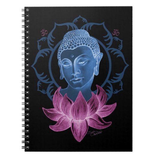 Buddha und Lotus Notizblock (Vorderseite)