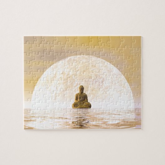 Buddha und Mond Puzzle (Horizontal)