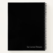 Buddha und Rosa Lotus Blume Monogram personalisier Notizblock (Rückseite)