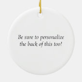 Buddha- und Weihnachtsbaum Keramikornament (Hinten)