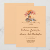 Buddha Under A Tree Buddhist Wedding Ceremony  Einladung (Vorne/Hinten)