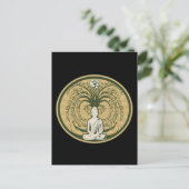 Buddha unter dem Bodhi-Baum Postkarte (Stehend Vorderseite)