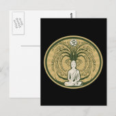 Buddha unter dem Bodhi-Baum Postkarte (Vorne/Hinten)