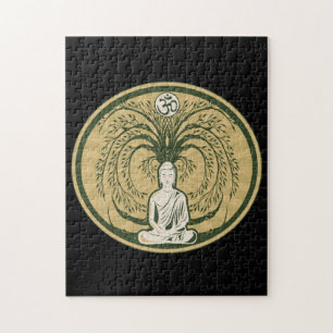Buddha unter dem Bodhi Baum Puzzle