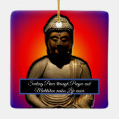 Buddha vermitteln keramikornament (Rückseite)