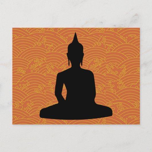 Buddha vermitteln postkarte (Vorderseite)