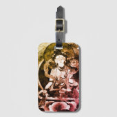 Buddha, Vintag Heruka, Tibet Gepäckanhänger (Vorderseite Vertikal)