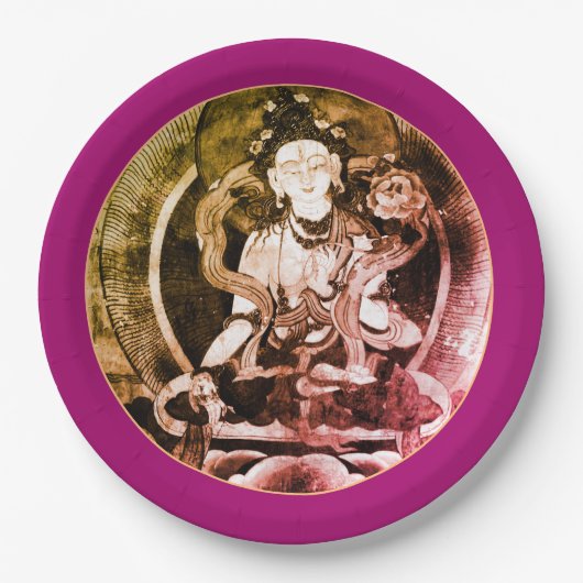 Buddha, Vintag Heruka, Tibet (Party) P Pappteller (Vorderseite)