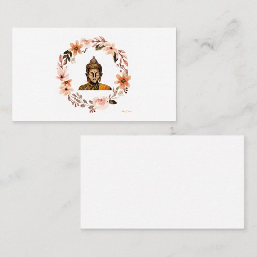 Buddha Visitenkarte (Vorne/Hinten)