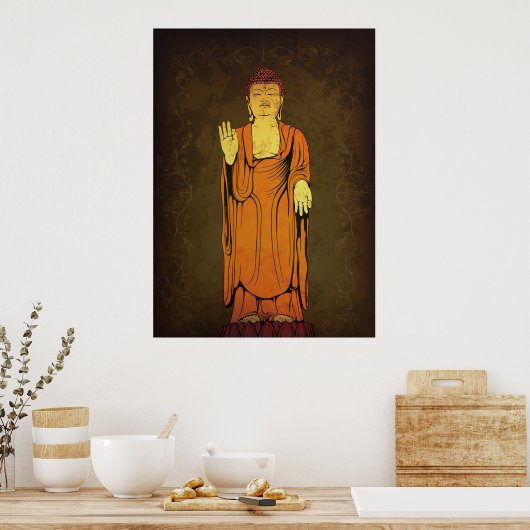 Buddha Vitarka Mudra Poster (Küche)