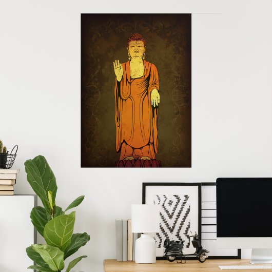 Buddha Vitarka Mudra Poster (Heimbüro)