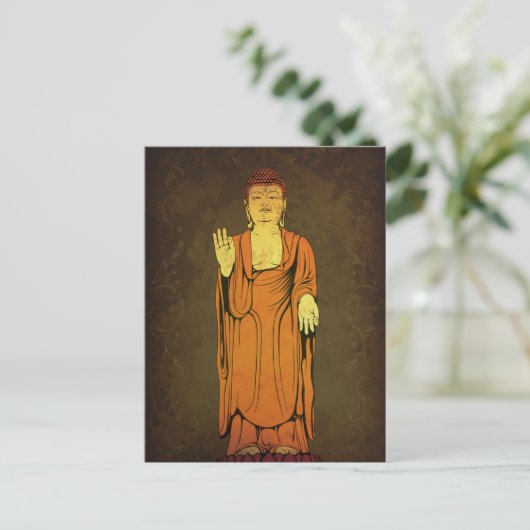 Buddha Vitarka Mudra Postkarte (Stehend Vorderseite)