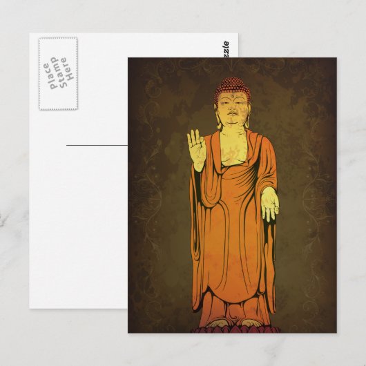 Buddha Vitarka Mudra Postkarte (Vorne/Hinten)