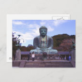 Buddha von Kamikura-Postkarte Postkarte (Vorne/Hinten)