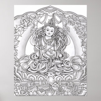 Buddha von Mitgefühl Print Poster