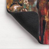 Buddha Walking zwischen den Blume Mousepad (Ecke)