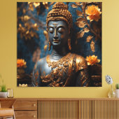 Buddha Wall Art Canvas Print 5 Leinwanddruck (Insitu (Wohnzimmer))